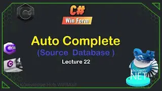 22. Auto Complete Text Box (Source Database ) | C# WinForms Tutorial for Beginners