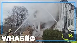 Firefighter injured after house fire in southern Indiana
