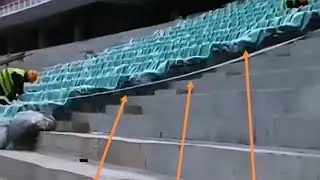 Talanta Stadium short video on seats and overview canopy work update today