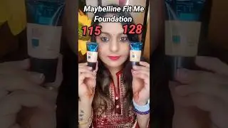 Maybelline Fit Me Foundation 115 128 #maybelline #foundation #shorts