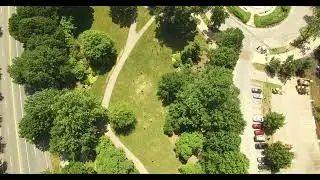 Spikeball from the Sky: An Aerial Showdown, A Bird's Eye Battle: Intense Spikeball Rally