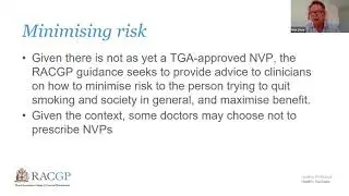 An update on the RACGP guidance on the role of Nicotine Vaping Products in smoking cessation