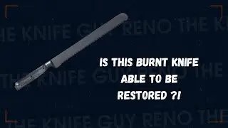 From Ashes to Slices: Restoring a Fire-Damaged Chef's Knife #KnifeRestoration #ChefKnife #Damage