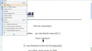 Criando mala direta no Word 2003