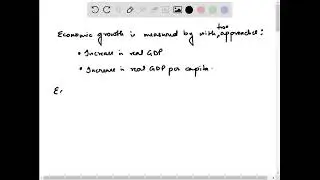 How is economic growth measured? Why is economic growth important? Why could the difference between&hellip;