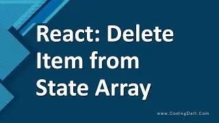 How to delete an item from the state array in React?