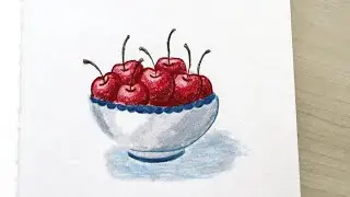 How to Draw: Cherries in a Bowl | Simple Drawing Tutorial