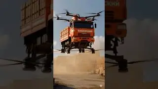 KamAZ cargo drone-quadcopter / КамАЗ-дрон &laquo;Башкирского кирпича&raquo; #drone, #drones, #dronevideo