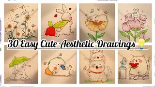 30+ Pinterest Inspired Aesthetic Drawing Ideas | Easy Art for Beginners