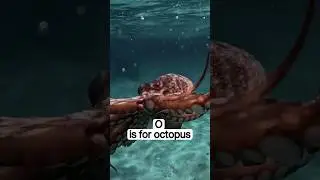 🐙O is for Octopus |ABC Animals for Kids | Learning Fun #shortsyoutube #alphabetanimals #kidslearning