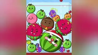 Watermelon Drop Merge 🍉 Mobile Gameplay #fruitmerge #fruitgame #fruitgames