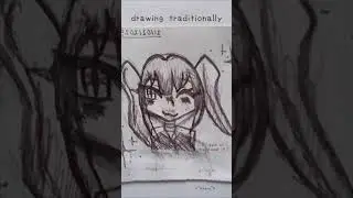 drawing digitally vs traditional #traditionaldrawing #digitaldrawing