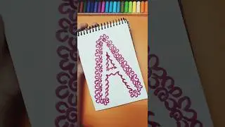 Alphabet A Mandala Art 💕✨ | #mandalaartforbeginners #shorts #creativehands