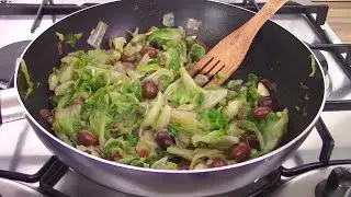 SCAROLA ALLA NAPOLETANA, ricetta facile  e buonissima per cucinare la scarola