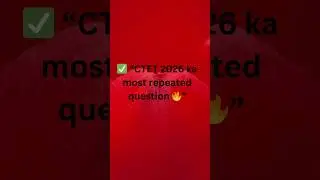 CTET CDP Most Repeated MCQ 🔥 | 90% Aspirants Wrong ❌