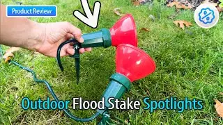 Perfect for Halloween! Weatherproof Plug Flood Spotlights Review | Bright, Adjustable & Weatherproof