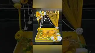 Haldi platter decoration ideas 2025 #wedding #viralshort #weedingdecoration #trending2025 #latest