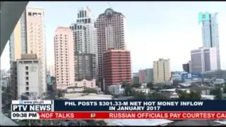 PHL posts $301.33-M net hot money inflow in January 2017
