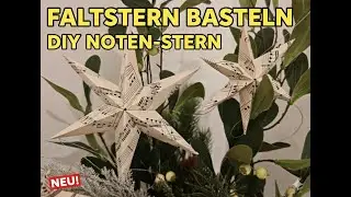 DIY Faltstern basteln mit Klebstoff