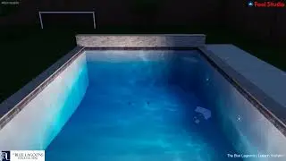 East Dallas Geometric Pool & Spa with Water Feature Wall