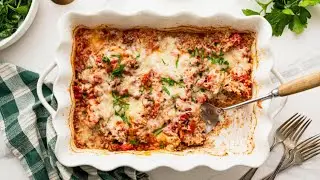 Ground Beef Casserole with Rice (Dump-and-Bake)