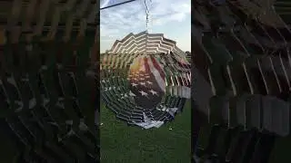 American Flag Wind Spinner
