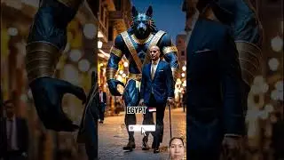 Animal bodyguards protect the president#funny #animals #ai #animation #cat #money #birds