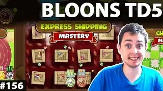 Bloons TD5 Game Gameplay Walkthrough - Express Shipping- Mastery Mode - Easy & Reverse