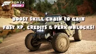 Forza Horizon 3: Boost Skill Chain (Fast XP & Perk Unlocks)
