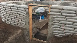 How we fill sandbags aka earthbags