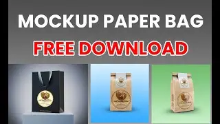MOCKUP PAPER BAG DAN SHOPPING BAG FREE DOWNLOAD