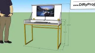 Flip Top Desk | DIRYProjects.com