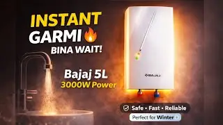Bajaj 5L Instant Geyser ⚡ 3000W | Fast Heating, Low Bill & Full Safety | Winter Must Have ❄️