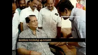 Lok Sabha election 2019 ; Attingal LDF candidate A Sampath visits actor Jagathy Sreekumar