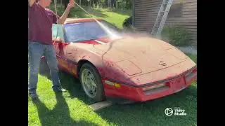 Yoopers C4 Corvette ZR1 barn find getting it's first wash