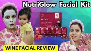 Nutriglow Wine Facial Review | Instant Glow for Karwachauth ✨ | Mommy Vlog Style Skincare