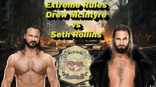 UFW - Drew Mcintyre vs Seth Rollins - Vacant TNA World Championship   #wwe2k24