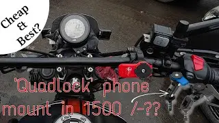 Tvs Ronin Modification || Best mobile holder with vibration dampner ||