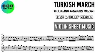 Karaoke || Rondo Alla Turca - Mozart || Violin Sheet Music
