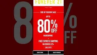 Forever 21 Sale Information
