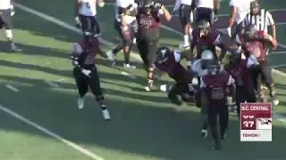 NCCU Football: Game-Winning Touchdown vs. Howard (Oct. 6, 2018)