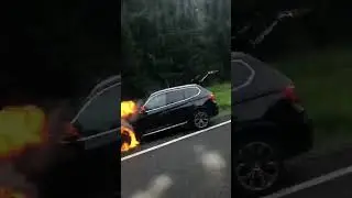 BMW X3  at Fire