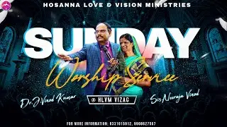 Sunday Service || 11th January 2026 || Rev Dr J Vinod Kumar || Neeraja Vinod