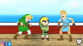 Los campeones de zelda bredof the wilie viendo universos especial viendo a todos los links 