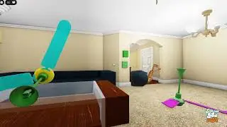 Трехцветный шатающийся потолочный вентилятор из Roblox очень красивый, заходите и посмотрите!