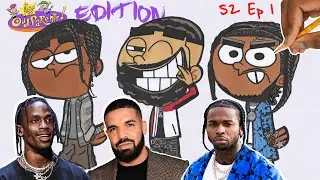 DRAW RAPPERS AS CARTOONS! DRAKE, TRAVIS SCOTT, POP SMOKE  (S2 - Ep1)