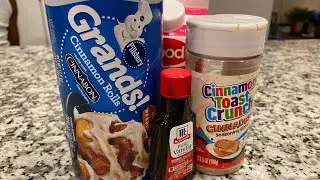 We turned basic store bought cinnamon rolls into a 5 star pastry desert! #cinnamonrollsrecipe