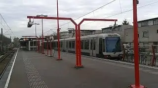 RET Metro 3*Type S op Lijn B - Vertrek De Tochten richting Schiedam Centrum