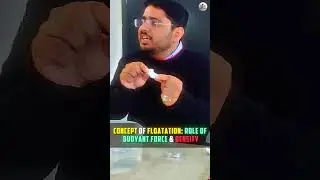 Buoyancy ! Archimedes Principle ! Role of Density in Floatation | Activity 3/151 | #vikassoniip