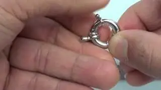 MNS1009 - Sterling Silver 20mm Spring Ring Clasp